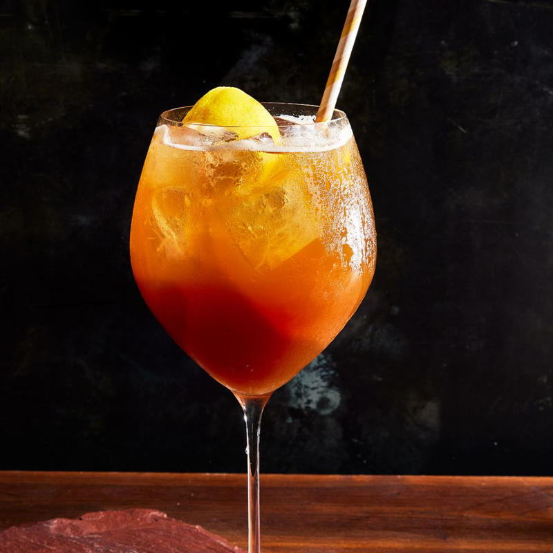 Spiced Pear Spritz, Bitter Lemon Spritz, Orange-Cinnamon Amaro Spritz, Meletti Spritz, Coconut Water Mezcal Spritz, Contratto Spritz, Earl Grey–Aquavit Spritz, Blackberry Red Wine Spritz, Espresso Spritz