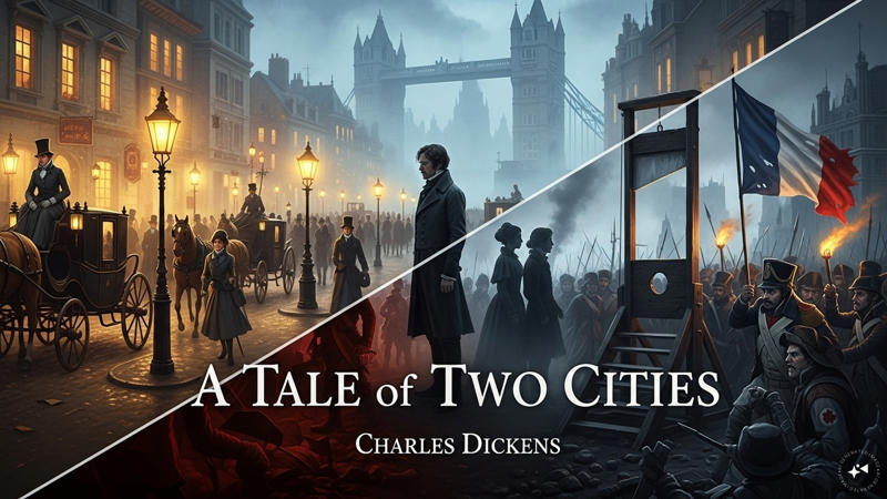 A Tale of Two Cities, set in London and Paris before and during the French Revolution, by famous author Charles Dickens has till date remained one of the most popular books. (Image: AI Generated)