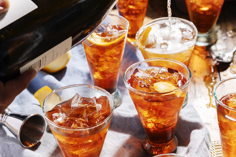 Spiced Pear Spritz, Bitter Lemon Spritz, Orange-Cinnamon Amaro Spritz, Meletti Spritz, Coconut Water Mezcal Spritz, Contratto Spritz, Earl Grey–Aquavit Spritz, Blackberry Red Wine Spritz, Espresso Spritz