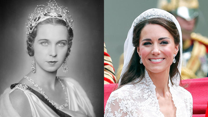 Some are hundreds of years old., The Oriental Circlet Tiara, Queen Mary of Denmark's Engagement Ring, The Coronation Spoon, Queen Elizabeth's Three Stranded Pearls, Prince Albert's Sapphire Brooch, Queen Maxima of the Netherland's Engagement Ring, The Girls of Great Britain and Ireland Tiara, Meghan Markle's Engagement Ring, The Nizam of Hyderabad Diamond Necklace, The Vladimir Circle Tiara, Queen Elizabeth's Engagement Ring, Grace Kelly's Engagement Ring, Collingwood Diamond and Pearl Earrings, Queen Elizabeth's Brooch, Queen Alexandra Parure, The Black Orlov Diamond, Queen Mary Fringe Tiara, Bahrain Pearl Diamond Drop Earrings, The Missing Lozenge Bandeau, Princess Diana's Engagement Ring, The Sovereign’s Scepter, Lover's Knot Tiara, The Crown of Queen Elizabeth the Queen Mother, The French Crown Jewels, Regent Diamond, The Kokoshnik Tiara, Cartier Halo Tiara, The Savoy Jewels, The Imperial State Crown