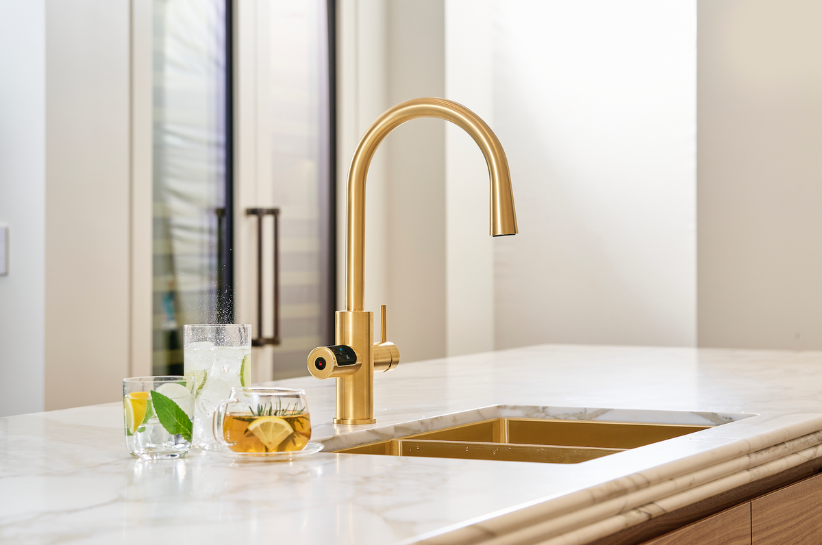 Patchwork Stone, Social Sinks, Furniture-Forward Appliances, Super Tall Islands, All-in-One Faucets, Color-Drenched Pulls, The Statement Grill