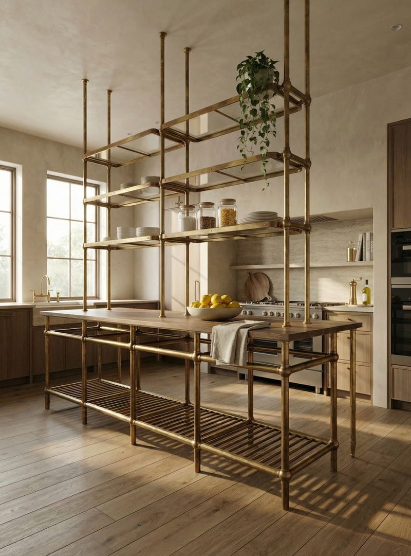Patchwork Stone, Social Sinks, Furniture-Forward Appliances, Super Tall Islands, All-in-One Faucets, Color-Drenched Pulls, The Statement Grill
