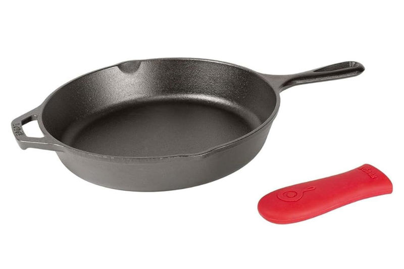 Best Shopper-Loved Cast Iron Skillets at Amazon, Lodge Seasoned Cast Iron Skillet, 12-Inch, Le Creuset Enameled Cast Iron Classic Skillet, 9-Inch, Lodge Mini Seasoned Cast Iron Skillet, 6.5-Inch, Cuisinel Cast Iron Skillet with Lid, Lodge Cast Iron Round Griddle, Amazon Basics Pre-Seasoned Cast Iron Skillet, Utopia Kitchen Cast Iron Skillet, 12-Inch, Simple Chef Cast Iron Skillets, 3-Piece Set, Victoria 8-Inch Cast Iron Skillet