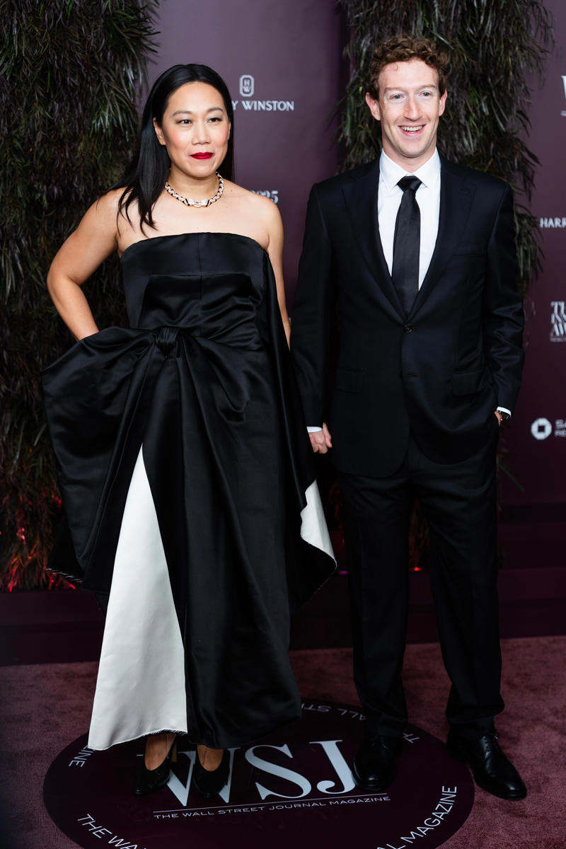 Priscilla Chan and Mark Zuckerberg have always dressed in understated, business-ready looks., That was especially true when they visited the White House in 2015., By 2016, the couple developed a uniform of sorts., But they elevated their looks around 2018., Chan and Zuckerberg showed the power of suits in 2019., They simplified their White House fashion at Donald Trump's 2025 inauguration., The couple matched in satin for the WSJ Magazine 2025 Innovator Awards.