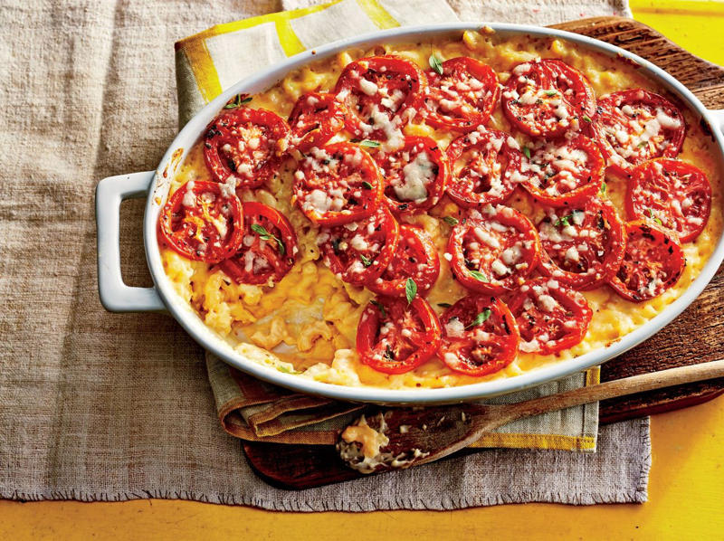 Chicken-And-Rice Bake With Broccolini, Chicken-And-Biscuit Casserole, BLT Pain Perdu Casserole, Macaroni Corn Casserole, Hashbrown Casserole, Old-Fashioned Chicken Pot Pie, Pineapple Casserole, New-School Pineapple Casserole, Ham And Noodle Casserole, Layered Squash Casserole, Hot Chicken Salad, Mini Cheese Grits Casseroles, Stuffed Ham-And-Cheese Croissant Casserole, Shrimp And Grits Casserole, Baked Ziti With Summer Vegetables, Poppy Seed Chicken, Chicken-And-Wild Rice Casserole, Chocolate Cobbler, Cakey Strawberry Cobbler, Pumpkin Crisp, Asparagus Casserole, Roasted Tomato Macaroni And Cheese, Pasta-Chicken-Broccoli Bake, Eggplant Rollups, Loaded Cauliflower Casserole, Everything Bagel Casserole, Old-Fashioned Apple And Cheese Casserole, Mushroom And Thyme Chicken-Broccoli Casserole, Cheesy Chicken Casserole, Meatball Casserole