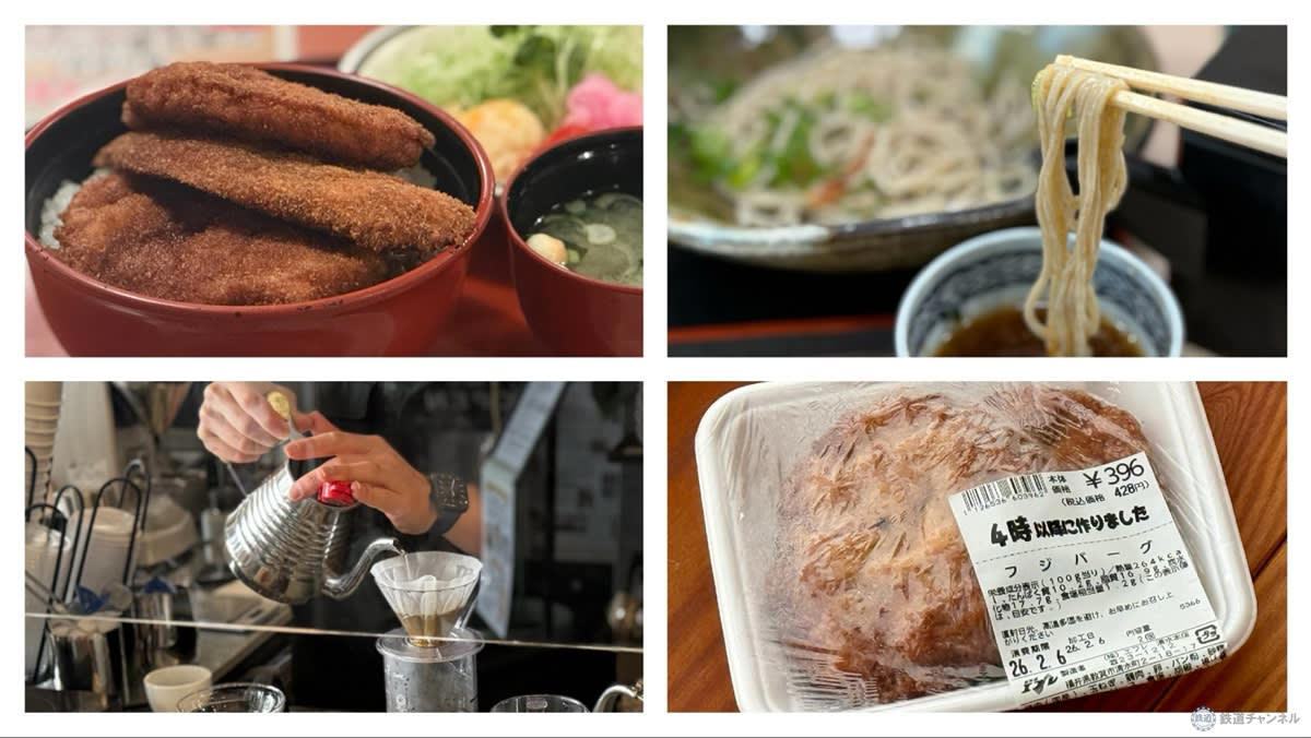 THEローカルフード「フジバーグ」, ご当地グルメの定番「ソースカツ丼」, 在来種のそば×大根おろし「越前おろしそば」, 屋台ラーメン文化が根付く「敦賀ラーメン」, チャンピオンの味を気軽に「新田珈琲」, 福井のご当地ドリンクと言えば「ローヤルさわやか」