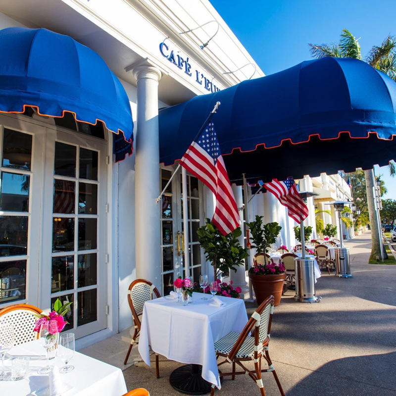 Café L’Europe, Palm Beach, Havana, West Palm Beach, Max's Grille, Boca Raton, Howley's, West Palm Beach, Benny's on the Beach at Lake Worth Casino, Dune Dog in Jupiter, Guanabanas in Jupiter, Okeechobee Steakhouse, West Palm Beach, Green's Pharmacy in Palm Beach, Waterway Cafe in Palm Beach Gardens