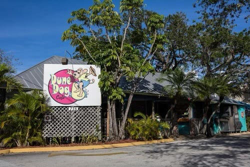 Café L’Europe, Palm Beach, Havana, West Palm Beach, Max's Grille, Boca Raton, Howley's, West Palm Beach, Benny's on the Beach at Lake Worth Casino, Dune Dog in Jupiter, Guanabanas in Jupiter, Okeechobee Steakhouse, West Palm Beach, Green's Pharmacy in Palm Beach, Waterway Cafe in Palm Beach Gardens