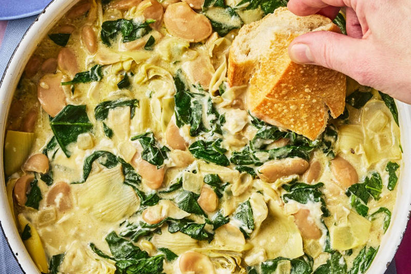 Creamy Spinach & Artichoke Dip–Butter Bean Skillet, High-Protein Chicken & Brown Rice Casserole, Swamp Soup, Creamy Lemon-Parmesan Spinach & White Bean Casserole, Creamy Garlic Skillet Chicken with Spinach, Baked Pasta & Spring Veggies, Chicken Piccata Soup, Spaghetti with Mushrooms, Spinach & Ricotta, High-Protein Lemon Chicken & Rice Skillet, Roasted Cabbage-Steak Spanakopita Melts, Marry Me Tortellini, Spinach-Artichoke Gnocchi Skillet with Feta, Baked Creamed Spinach Pasta, Creamy Spinach & Artichoke Chicken Skillet, Baked Brie, Sun-Dried Tomato & Spinach Pasta, Spinach, Feta & Rice Casserole, Cauliflower Spanakopita Melt, Spinach & Artichoke–Stuffed Butternut Squash, Creamy Sun-Dried Tomato & Spinach Soup, Baked Spinach & Mushroom Ravioli Lasagna, Creamy Boursin Pasta with Spinach, Mushrooms & Tomatoes