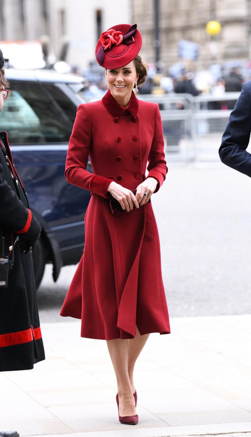Princess Kate's Commonwealth Day mermaid outfit - with glittering nod to Princess Diana