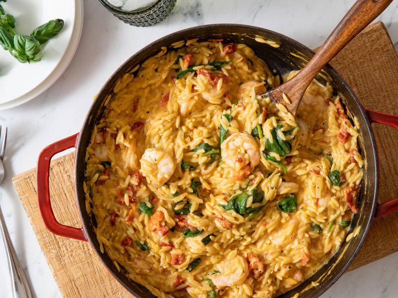 Rustic Chicken and Dumplin's, One Pot Tuscan Shrimp and Orzo, Marry Me Bean Soup, Classic Swiss Steak, Hoppin’ John, One-Pot Chicken and Rice, Beef Ragu