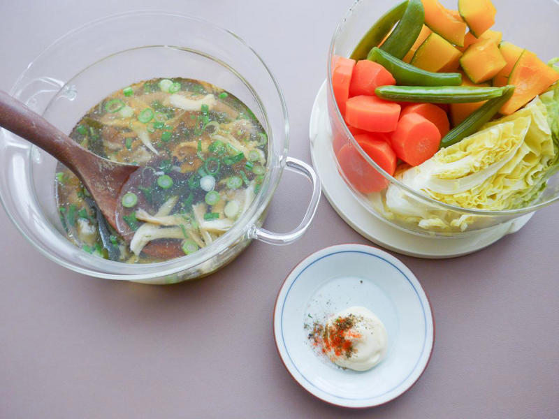 HARIOのガラスの蒸し器, 2品同時に作れるのが助かりすぎる…！, 朝ごはんで魚料理も叶ったよ, 後片づけまで気持ちいい