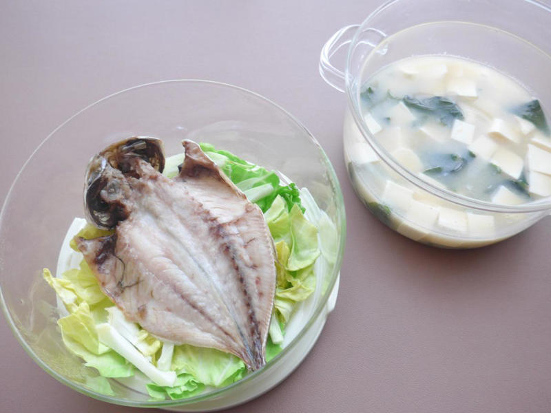 HARIOのガラスの蒸し器, 2品同時に作れるのが助かりすぎる…！, 朝ごはんで魚料理も叶ったよ, 後片づけまで気持ちいい