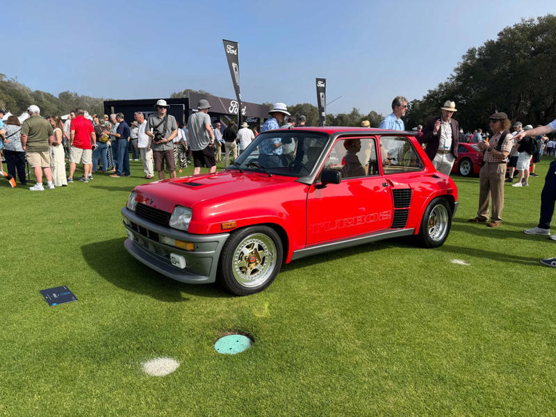 1934 LaSalle 350, 1957 Ford Thunderbird, 1965 Porsche 356C Cabriolet Police Car, 1985 Renault R5 Turbo II, 1994 Lancia Delta Integrale Evoluzione II, 1954 Kurtis 500S, 2008 Harmon Splinter, 2024 SCAD Aether, 2024 Bugatti Mistral, Dario Franchitti Race Car Collection, Honorable Mention: GEM eLXD Electric Medic Car