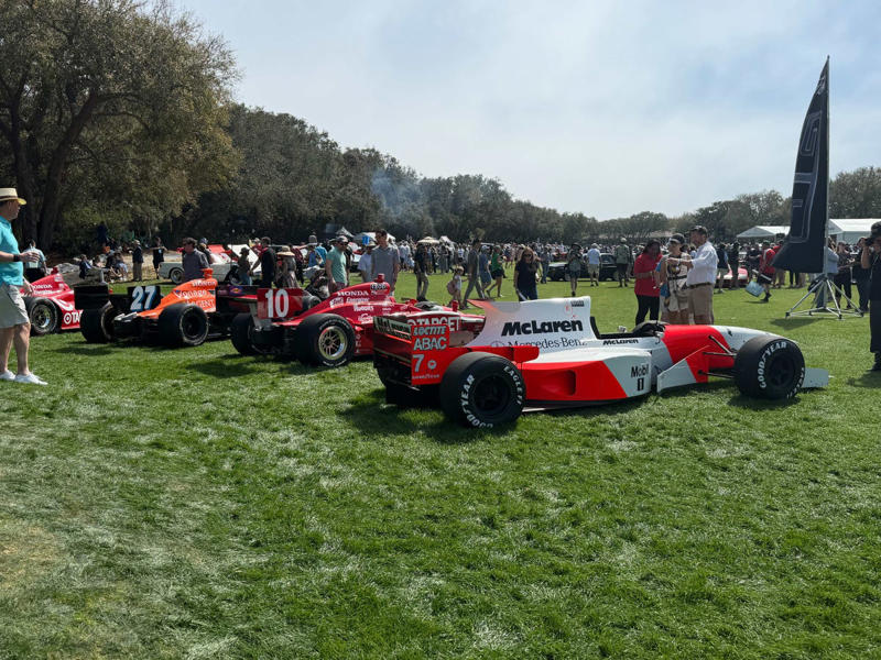 1934 LaSalle 350, 1957 Ford Thunderbird, 1965 Porsche 356C Cabriolet Police Car, 1985 Renault R5 Turbo II, 1994 Lancia Delta Integrale Evoluzione II, 1954 Kurtis 500S, 2008 Harmon Splinter, 2024 SCAD Aether, 2024 Bugatti Mistral, Dario Franchitti Race Car Collection, Honorable Mention: GEM eLXD Electric Medic Car