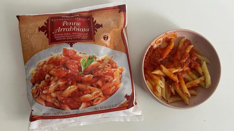Buy: Garlicky Pasta, Buy: Hatch Chile Mac &amp; Cheese, Skip: Mushroom Ravioli with Mushroom Truffle Sauce, Buy: Penne Arrabbiata, Buy: Linguine with Pesto and Tomatoes, Skip: Cauliflower Gnocchi, Buy: Cheese Filled Fiocchetti with Pink Sauce, Methodology