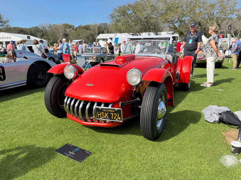 1934 LaSalle 350, 1957 Ford Thunderbird, 1965 Porsche 356C Cabriolet Police Car, 1985 Renault R5 Turbo II, 1994 Lancia Delta Integrale Evoluzione II, 1954 Kurtis 500S, 2008 Harmon Splinter, 2024 SCAD Aether, 2024 Bugatti Mistral, Dario Franchitti Race Car Collection, Honorable Mention: GEM eLXD Electric Medic Car