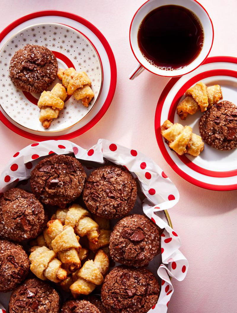 Chocolate Crinkle Cookies, Brown Butter Chocolate Chip Cookies, Cheesecake Cookies, Chewy Chocolate Chip Cookies, Red Velvet Cake Mix Cookies, Lemon Thumbprint Cookies, Easy Pumpkin Chocolate Chip Cookies, Brown Sugar Cookie Stars, Chocolate Peppermint Sandwich Cookies, Cranberry-Orange Butter Cookies, Brownie Cookies, Dark Chocolate-Ginger-Molasses Cookies, No-Bake Chocolate-Oatmeal Cookies, Grandma's Chocolate Drop Cookies, Snowflake Sugar Cookies, Double Chocolate Chip Cookies, Belgian Spice Cookies, Chewy Molasses Cookies, Birthday Cake Cookies, Soft Oatmeal Cookies, Cornmeal-Lime Cookies, Momma Millie's Potato Chip Cookies, Chocolate Mint Cookies, Brown Butter Snickerdoodles, Santa's Kitchen-Sink Cookies, Red Velvet Cake Crinkle Cookies, Sprinkle Sandwich Cookies, Pumpkin Spice Cookies, White Chocolate Cranberry Cookies, Ginger Cemetery Cookies
