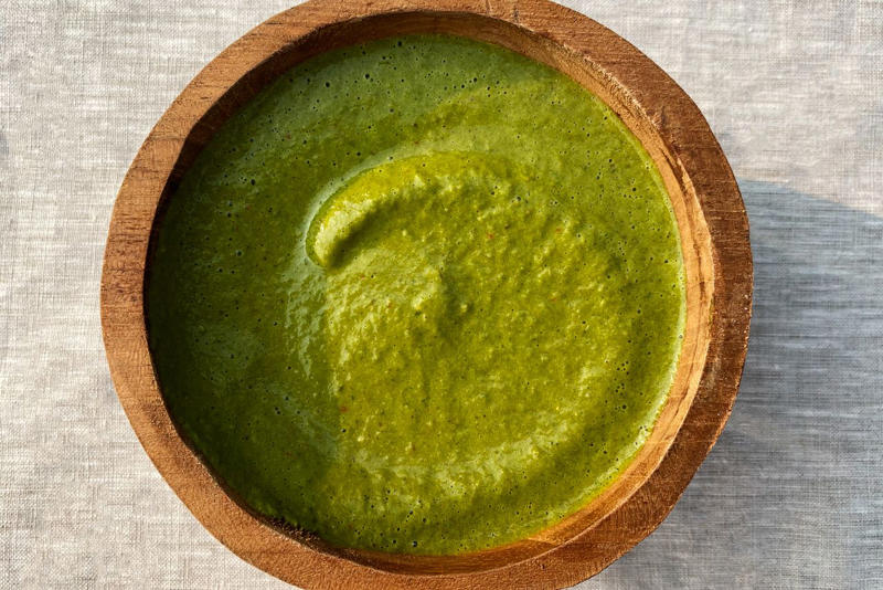 Herb Guacamole, Buttery Irish Cabbage, Pandan and Coconut Cake, Espagueti Verde (Green Spaghetti), Prosciutto-Wrapped Halibut with Asparagus Sauce, Gingery Creamed Kale and Cabbage, Pistachio-Chocolate Snacking Cake, Sauce Verte, A Perfect Pot of Lentils, Restorative Ginger and Turmeric Noodle Soup, Wedge Salad with Tahini Green Goddess Dressing, Green Curry, Mafaldine with Pea Shoot—Meyer Lemon Pesto, Spring Pea Chaat with Lemon Raita, Palak "Paneer" with Pressed Fresh Ricotta, Tiger Salad with Green Tea Noodles, Vignarola (Springtime Vegetable Stew), Spiced Chimichurri with Cilantro and Dijon, Linguine with Frenched Green Beans and Parsley Pesto, Grilled Lamb Chops with Herby Yogurt Sauce, Trinidadian Green Seasoning, Smashed Fava Beans on Toast with Pecorino and Mint, Chow Dau Miu (Garlicky Stir-Fried Pea Sprouts), Creamy Vegan Pasta with Greens, Peas, and Lemon Zest, Shorbat Jarjir (Rocket Soup), Chilled English Pea Soup with Crab and Meyer Lemon, Risotto with Parsley Puree and Caramelized Garlic, Lemony Barley Salad with Kale Pesto, Creamy Spinach Soup with Dill, Matcha Tea Cake Cookies, Broccoli-Spinach Soup with Crispy Broccoli Florets and Croutons
