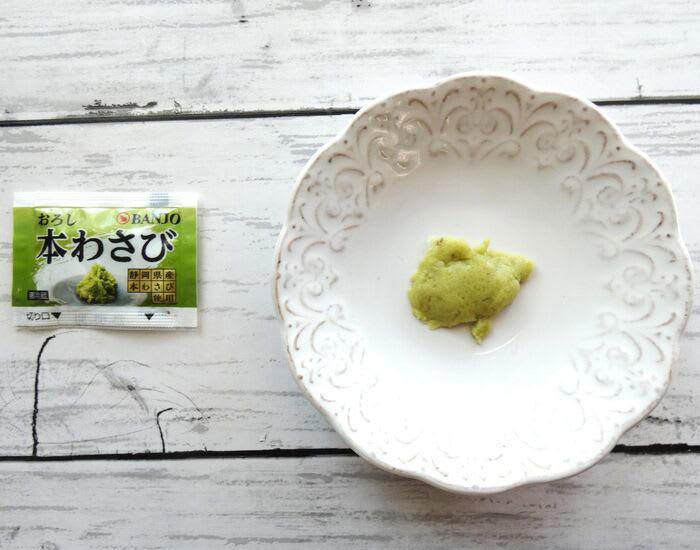 アレンジレシピ①わさび醤油のTKG, アレンジレシピ②胡麻わさびドレッシングサラダ, アレンジレシピ③わさびなます, 天然の抗菌剤『わさび水』を使用したお掃除テクも