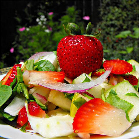 Spring Salad with Blueberry Balsamic Dressing, Asparagus, Cucumber, and Tomato Salad with Sesame Soy Vinaigrette, Emily's Strawberry Balsamic Salad, Radish Salad with Peas, Dandelion Salad, Easy Arugula Salad, Spring Strawberry Spinach Salad, Deliciously Sweet Salad with Maple, Nuts, Seeds, Blueberries, and Goat Cheese, Farro Salad with Asparagus and Parmesan, Kaleb's Spring Spinach Salad, Spinach and Mushroom Salad, Rhubarb Spinach Salad, Asparagus, Snow Pea, and Radish Salad, Springtime Ham and Spinach Salad, Spring Radish Salad with Egg and Garden Cress, Sandy's Simple Spring Lettuce Salad, Sugar Snap Pea and Blueberry Salad, Fava Bean Salad, Spinach and Orzo Salad, Easy Pea Salad