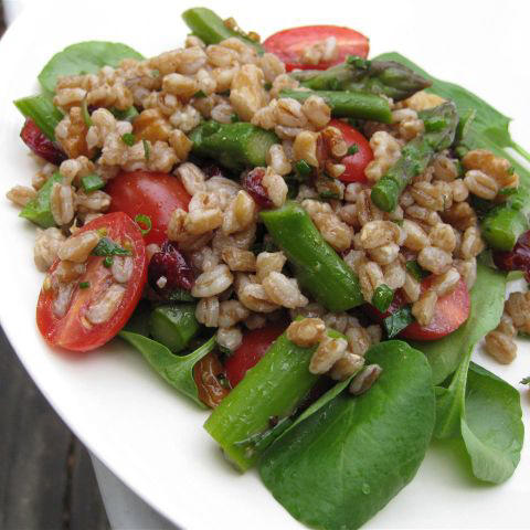 Spring Salad with Blueberry Balsamic Dressing, Asparagus, Cucumber, and Tomato Salad with Sesame Soy Vinaigrette, Emily's Strawberry Balsamic Salad, Radish Salad with Peas, Dandelion Salad, Easy Arugula Salad, Spring Strawberry Spinach Salad, Deliciously Sweet Salad with Maple, Nuts, Seeds, Blueberries, and Goat Cheese, Farro Salad with Asparagus and Parmesan, Kaleb's Spring Spinach Salad, Spinach and Mushroom Salad, Rhubarb Spinach Salad, Asparagus, Snow Pea, and Radish Salad, Springtime Ham and Spinach Salad, Spring Radish Salad with Egg and Garden Cress, Sandy's Simple Spring Lettuce Salad, Sugar Snap Pea and Blueberry Salad, Fava Bean Salad, Spinach and Orzo Salad, Easy Pea Salad