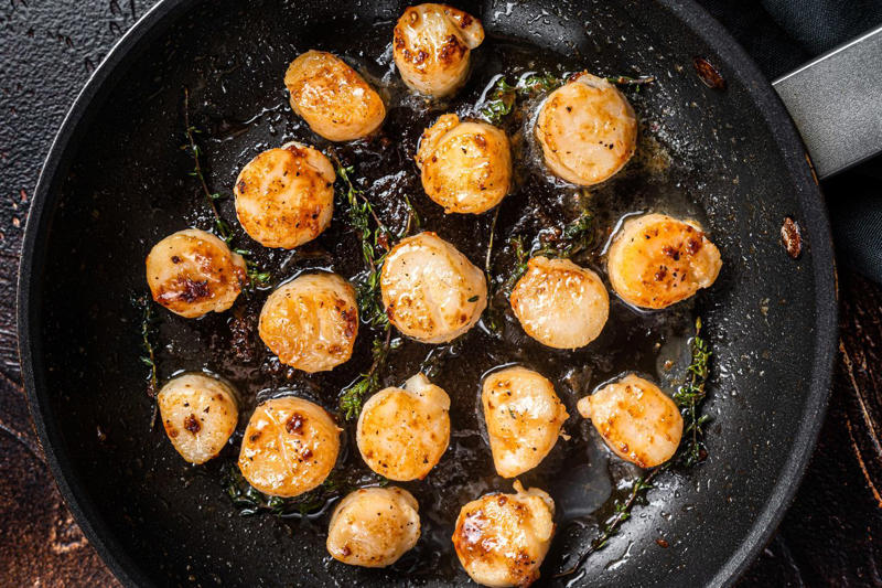 Lean white fish, Scallops, Seasonal seafood, The importance of thawing