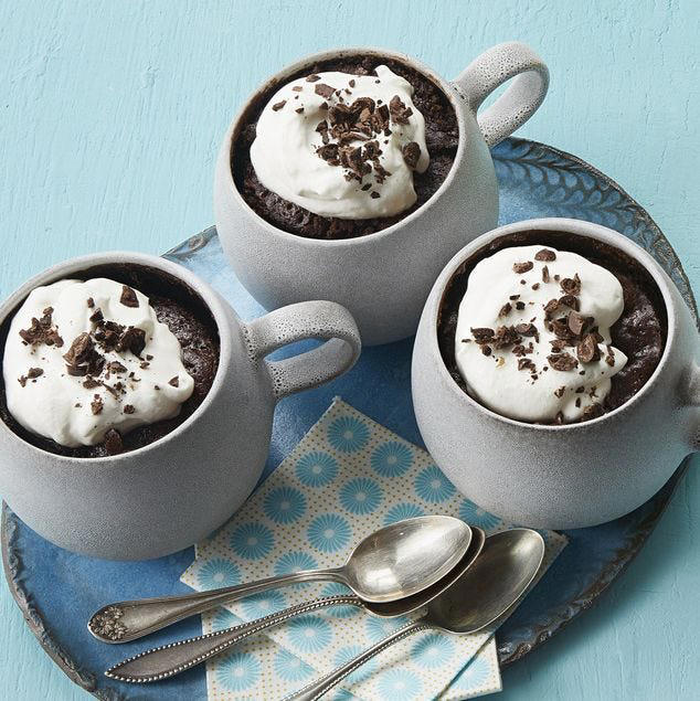 Brownie in a Mug, Butterscotch-Pecan Mug Cake, Mocha Mug Cakes, Red Velvet Mug Cake, Chocolate Cake in a Mug