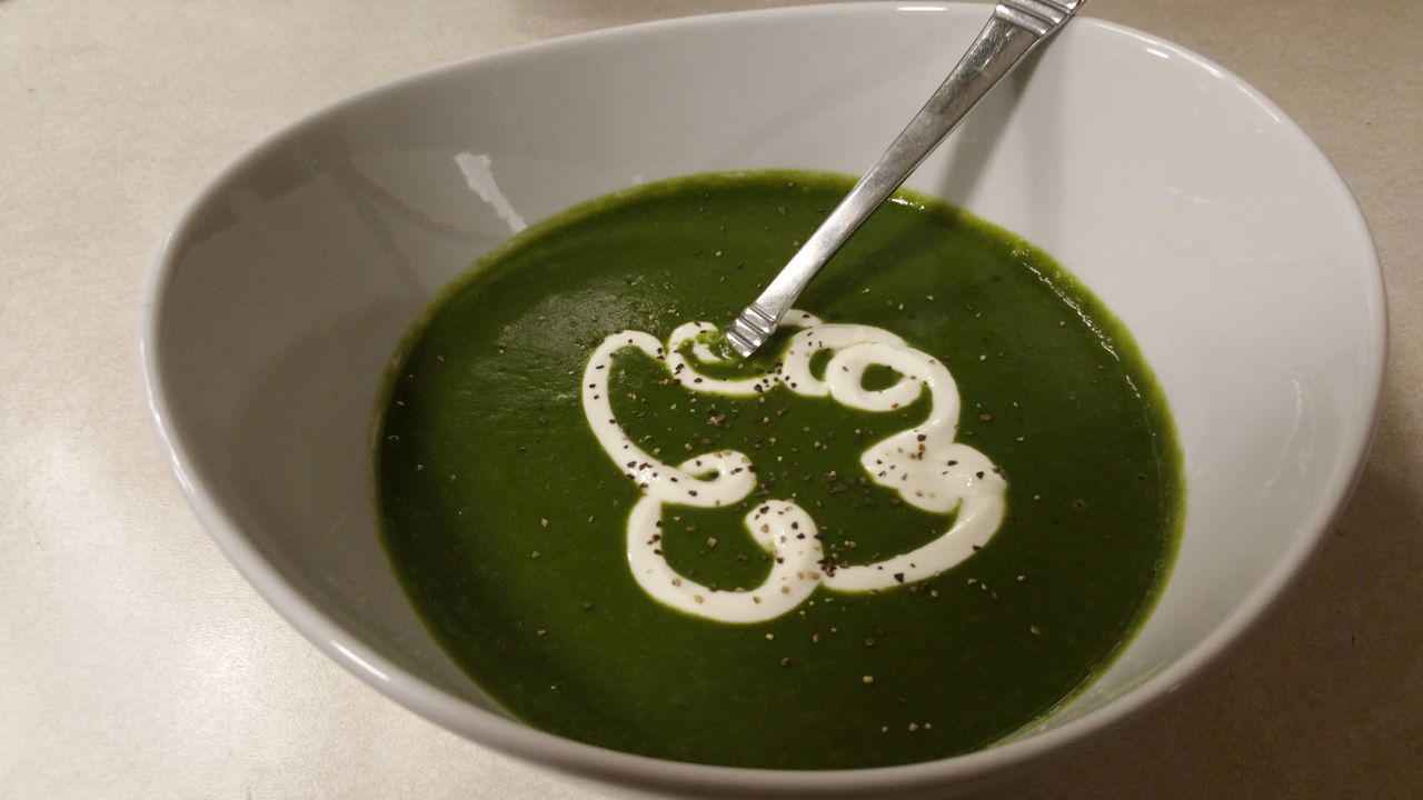 Backyard Soup, Spring Vegetable Soup, Cream of Asparagus Soup, Greek Avgolemono Chicken Soup, Nettle Soup, French Spring Soup, Spinach Artichoke Soup, Stracciatella Soup, Simple and Delicious Kale Soup, Chilled Sugar Snap Pea Soup, Easy Spinach Soup, Restaurant Style Egg Drop Soup, Joe's Homemade Mushroom Soup, California Italian Wedding Soup, Simple Cucumber Soup