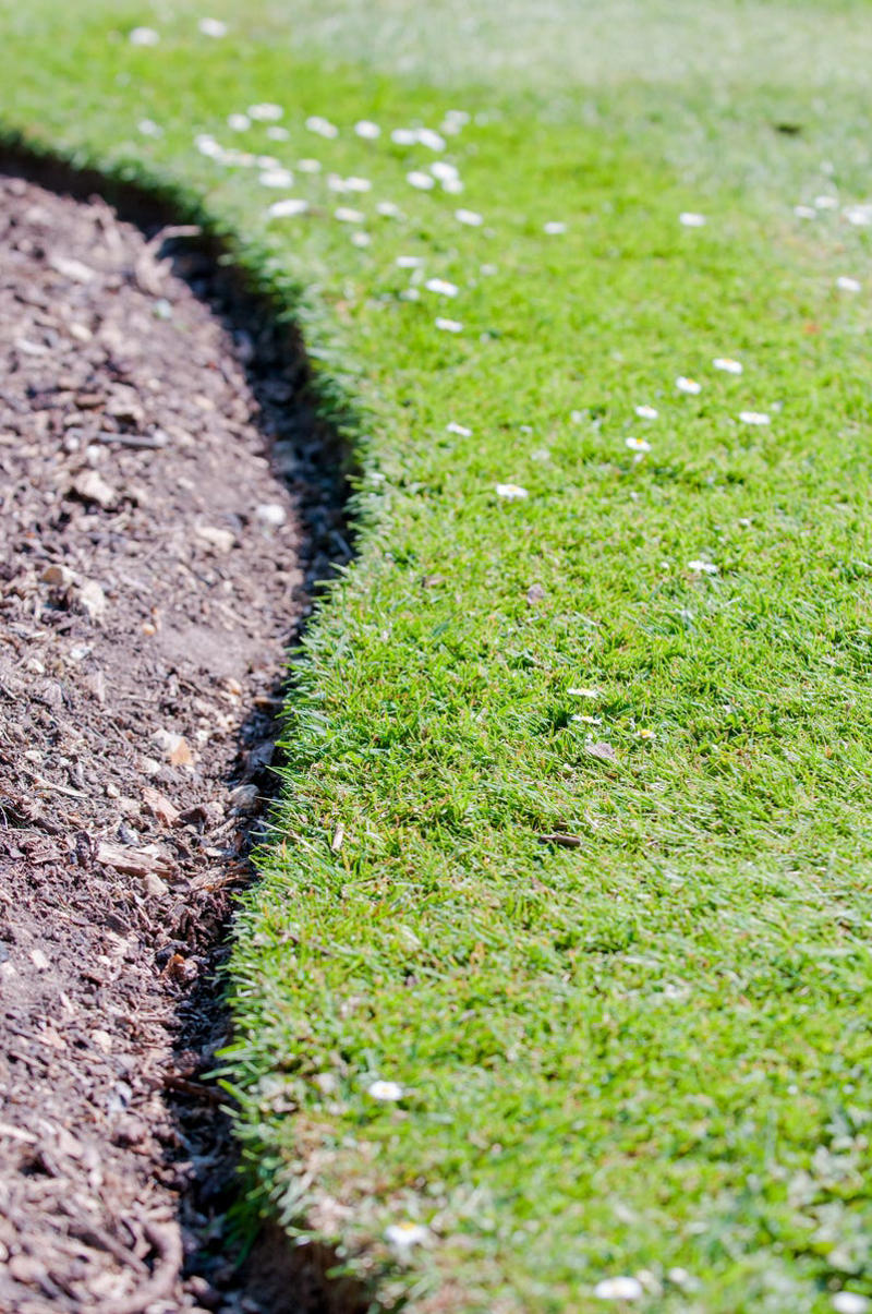 Why Edging Matters, Types of Edging, Free: Hand Edging, Almost Free: Glass Bottle Edging , Practically Free: Natural Log Edging, Inexpensive: Plastic Edging, Inexpensive: Woven Willow Edging, Inexpensive: Cedar Edging, Inexpensive: Landscape Timber Edging, Inexpensive: Bamboo Edging, Inexpensive: Pound-In Plastic Edging, Inexpensive: Metal Edging, Less Expensive: Scalloped Terracotta Edging, Less Expensive: Brick Edging, Less Expensive: Eucalyptus Wood Border Edging, Less Expensive: Grass and Shrub Edging, Less Expensive: Mixed Plant Edging,  Less Expensive: Gravel Edging, Less Expensive: Recycled Rubber Edging, Less Expensive: Stone and Gravel Edging, Less Expensive: Stone Pillar Edging , Moderately Expensive: Tidy Living Hedge Edging, Moderately Expensive: Weathering Steel Edging, Moderately Expensive: Paver Stone Edging, Moderately Expensive: Flagstone Edging, Expensive: Concrete Wall Edging, Expensive: Brick Wall Edging, Expensive: Decorative Fence Edging, Expensive: Raised-Garden Bed Edging, Expensive: Poured Concrete Edging, Various Prices: Natural Rock Edging, Various Prices: Antique Ironwork Border