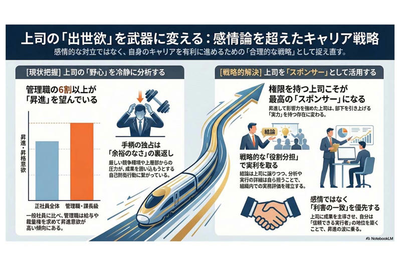 感情論を越える視点転換, 理職に集中する昇進意欲, 昇進意欲の活用可能性, 倫理と現実の線引き