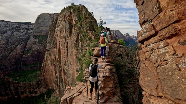 10. Cassidy Arch (Capitol Reef), 9. Chesler Park/Joint Trail Loop (Canyonlands), 8. Mesa Arch Trail (Canyonlands), 7. Observation Point via East Mesa (Zion), 6. Fairyland Loop Trail (Bryce Canyon), 5. Devil's Garden Trail and Primitive Loop (Arches), 4. Navajo Loop and Queen's Garden Trail (Bryce Canyon), 3. The Narrows, Bottom Up (Zion), 2. Angels Landing Trail (Zion), 1. Delicate Arch Trail (Arches)