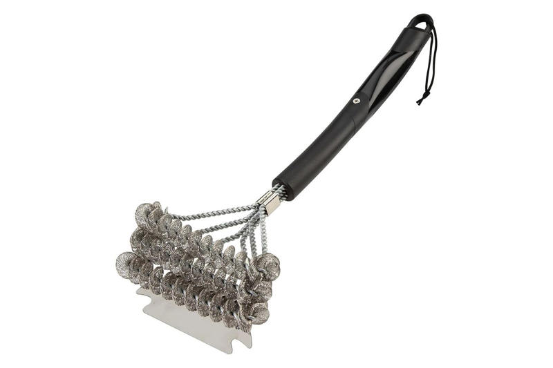 Grillart Grill Brush and Scraper, Aweasroy 4-Piece Grill-Cleaning Brick Set, Scrub Daddy BBQ Daddy Grill Brush, Grillart SteamWizards Grill Brush, Cuisinart Triple Coil Brush, BBQ-Aid Bristle-Free Grill Brush, Grillart SteamWizards StelFyber Grill Brush