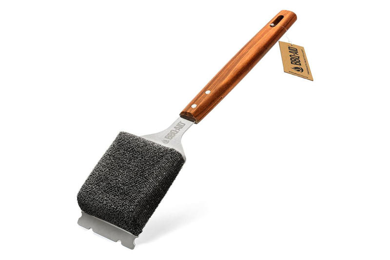 Grillart Grill Brush and Scraper, Aweasroy 4-Piece Grill-Cleaning Brick Set, Scrub Daddy BBQ Daddy Grill Brush, Grillart SteamWizards Grill Brush, Cuisinart Triple Coil Brush, BBQ-Aid Bristle-Free Grill Brush, Grillart SteamWizards StelFyber Grill Brush