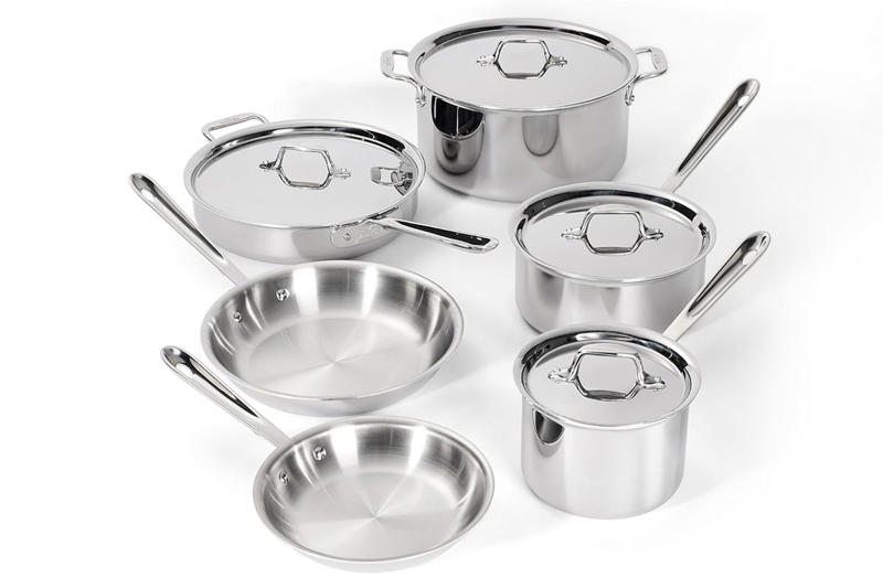Hestan OvenBond Medium Sheet Pan, Allsum Bamboo Cutting Board, 18-Inch, All-Clad D3 10-Piece Stainless Steel Cookware Set, Henckels 3-Piece Kitchen Knife Set, Corto Truly Extra Virgin Olive Oil, 3-Liter, Bee's Wrap Beeswax Wraps for Food, 3 Pack, ThermoWorks Thermapen One Instant-Read Thermometer, Vitamix E310 Explorian Blender, Staub Cast Iron Round Cocotte, 7-Quart