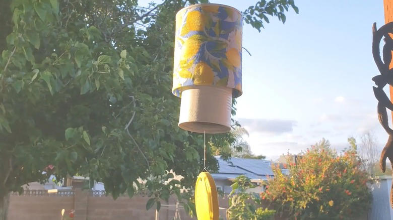 Repurpose a soup can into an adorable planter, Craft metal luminaries from empty soup cans, Transform a metal can into a unique bathroom vase, Make soup cans into chic, vintage-inspired desk organizers, Design a shabby chic carrying caddy from soup containers, Turn a ribbed can into a utensil crock, Decoupage metal cans into labeled pencil holders, Collect cans to make a wind chime, Hang a soup can as a basic bird feeder, Craft farmhouse decor with a smashed soup can, Transform a tin can into a nautical vase for coastal decor, Build a portable tool case out of metal cans, DIY an industrial wine rack from tin cylinders, Create festive tin can streamers