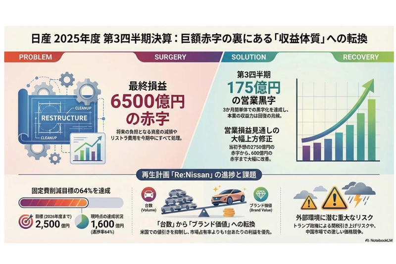 6500億円赤字の真相, 最終赤字でも上方修正となる理由, V字回復と縮小均衡の行方, 2026年度以降のリスク, 止血・輸血・リハビリの段階, 将来を決める製品の魅力