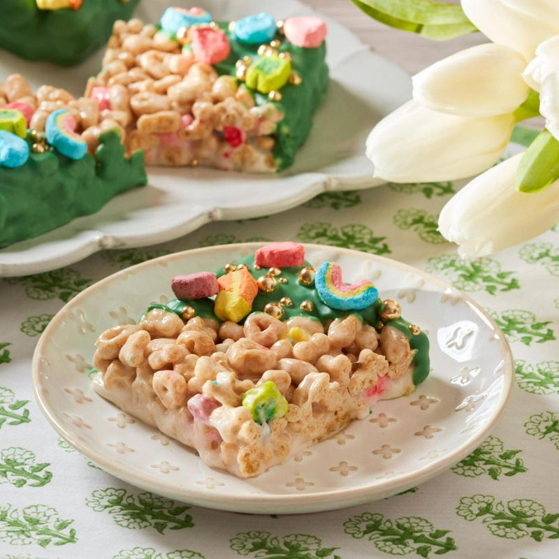 Irish Apple Cake, Homemade Irish Cream, Lucky Charms Bars, Guinness Chocolate Cake, Whiskey-Maple Ice Cream Sundaes with Bacon, Applesauce Cake, Guinness Brownies, Irish Soda Bread, Irish Coffee, White Chocolate Croissant Bread Pudding, Apple Cake, Guinness Float