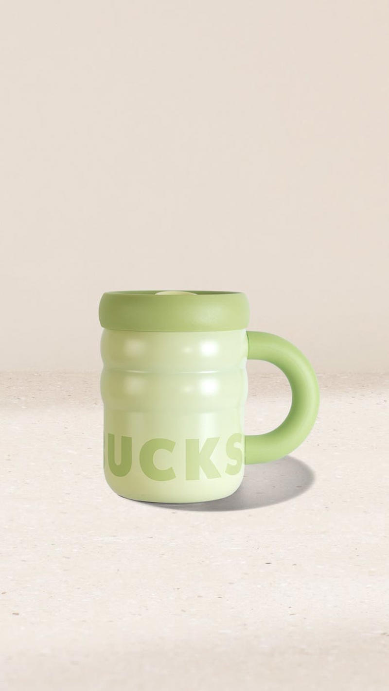 Matcha Splatter Mug, Matcha Glass Cold Cup, Rippled Glass Cup, Rippled Matcha Mug, Botanical Glass Mug, Botanical Stainless Steel Cold Cup, Dream in Green Tumbler