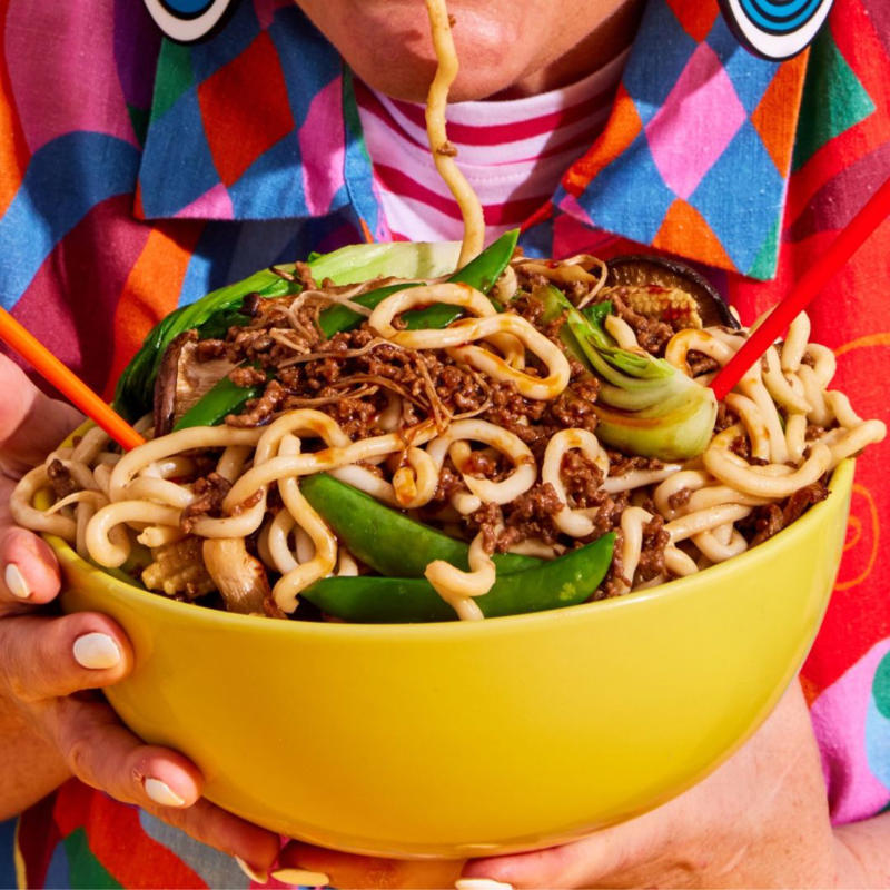          Steph de Sousa’s teriyaki beef mince stir fry      ,          Easy beef stroganoff      ,          Greek meatballs with fetta, oregano and risoni      ,          Chilli con carne      ,          Two ways with Parmigiana-style mince      ,          Julie Goodwin’s pastitsio      ,          How to make a classic beef chow mein at home      ,          Curried mince with cabbage and rice      ,          Beef rissoles and mash      ,          Classic meatloaf      ,          Savoury beef mince slice      ,          Potato and mince bake      ,          Beef and pea hand pies      ,          Eggplant bolognese bake      ,          Beef and ricotta lasagne      ,          Savoury mince pie      ,          Indian rice pilaf with spiced beef      ,          Beef, mushroom and udon stir-fry      ,          Beef mince nachos      ,          Beef larb      ,          Chilli garlic mince with snake beans      ,          Spicy beef pilaf      ,          Sweet and sour beef mince with vegetables      ,          Beef and mushroom pies      ,          Beef in black bean sauce with rice noodles      , How to make our one pot beef stroganoff (video)