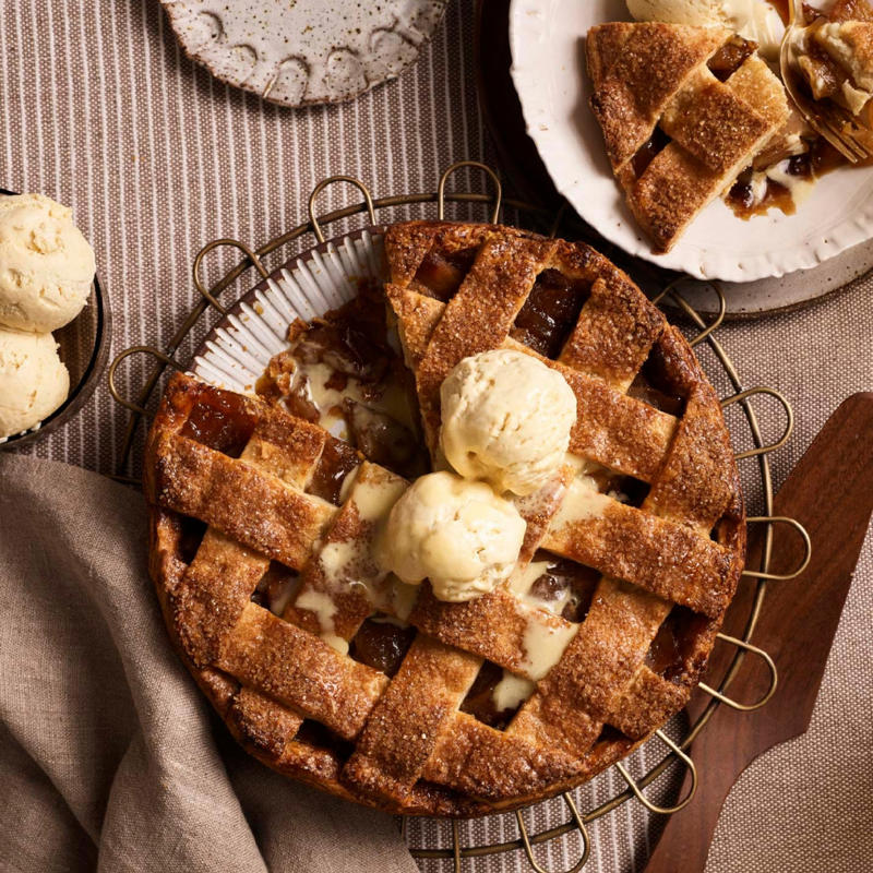 Apple Anzac pie , How to make apple pie , Little apple pies , Skillet apple pie , Charred apple custard pie , Miso caramel apple pie , Apple, rhubarb and raspberry pie with toasted almond ice-cream , How to make a fine apple tart