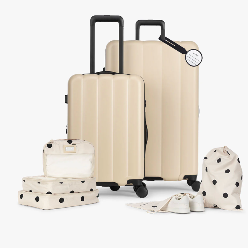 Shop top-rated Calpak luggage and travel accessories for every trip, Calpak Ambeur Front Pocket Carry-On Luggage, Calpak Weekender Duffel, Calpak Medium Clear Cosmetics Case, Calpak Hue Medium Luggage, Calpak Packing Cubes Set, Calpak Luka Duffel, Calpak Evry Starter Bundle, Calpak The Everything Cube, Calpak Diaper Backpack with Laptop Sleeve, Is Calpak luggage durable?, Does Calpak offer carry-on sizes?, What are Calpak's most popular travel accessories?
