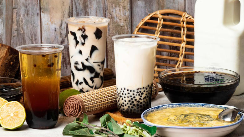 18. Strawberry milk tea, 14. Lychee, 13. Black sesame, 11. Pineapple milk tea, 9. Mango, 7. Winter melon, 3. Avocado
