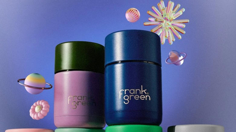 12. Frank Green 13. Contigo, 12. Frank Green, 9. Camelbak, 8. BrüMate, 5. Thermos, 4. Hydro Flask, 1. Klean Kanteen