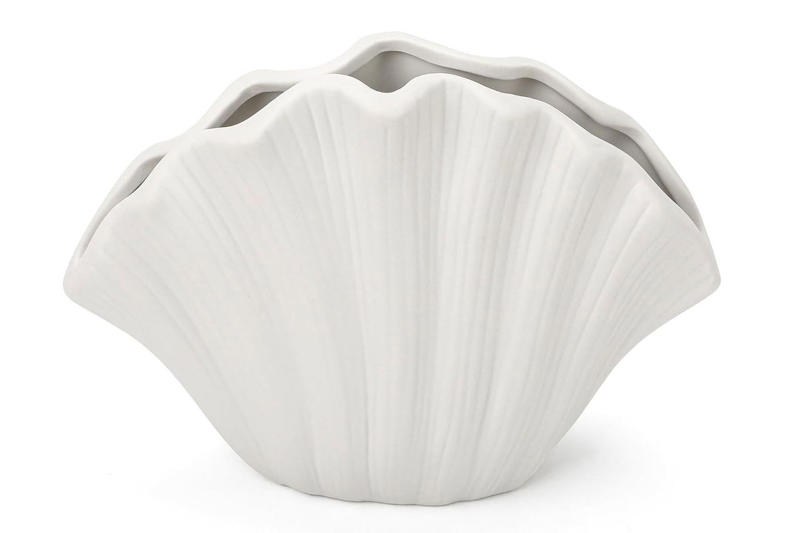 Interior Designer-Approved Decor Picks Under , KH866 Sea Shell Vase, Pumtus Poly Wicker Shopping Basket, “At Home on the Water” by Jaci Conry, Handicrafts Home Decorative Remote Holder Box, Miulee 20x20-Inch Linen Pillow Covers, Viyyiea Gold Framed Canvas Print, Ordelite Rattan Bathroom Tray, Evelynen Home Set of 2 Turkish Hand Towels, Miulee 24x24-Inch Euro Sham Pillow Covers, Refsaver Glass Cloche Jar