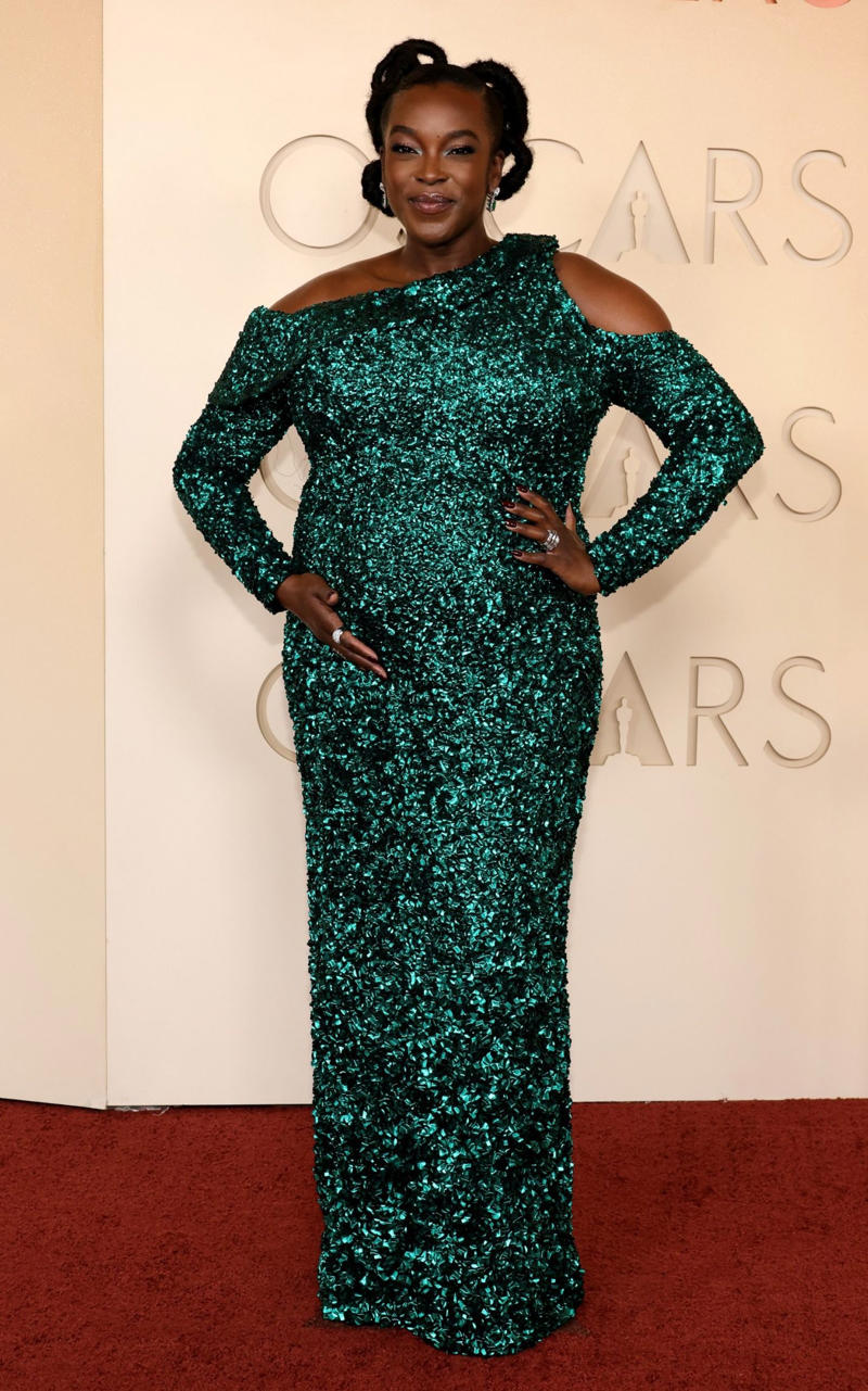 Wunmi Mosaku Oscars 2026, Jane Fonda, Sarah Pidgeon in Calvin Klein, Olivia Rodrigo in Saint Laurent, Naomi Watts in Balenciaga, Monica Lewinsky in Oscar de la Renta, Kim Kardashian in Gucci, Wendi Deng Murdoch and Grace Murdoch, Minnie Driver, Nicole Kidman, Marisa Abela in Revolve, Zoe Saldana in Saint Laurent, Helen Hunt in Stella McCartney, Hailey Bieber in Giorgio Armani, Kaia Gerber in Givenchy, Colman Domingo in Jacquemus, Philippine Leroy-Beaulieu, Sir Mick Jagger and Melanie Hamrick, Jeff Goldblum and Emilie Livingston in ERL Artisanal, Cara Delevingne in Thom Browne, Karlie Kloss in Gucci, Anjelica Huston, Sarah Paulson and Holland Taylor, Leslie Mann, Meg Ryan, Lauren Sanchez Bezos and Jeff Bezos, Tracee Ellis Ross in Marine Serre, Dree Hemingway in Conner Ives, Isla Fisher in Yara Shoemaker, Jessica Alba in Tamara Ralph, Kris Jenner in vintage Valentino, Rachel Sennott in Balenciaga, Dua Lipa and Callum Turner, Kristen Wiig in Monse, Elle and Dakota Fanning, Simone Ashley, Laura Harrier in Gucci, Kendall Jenner in Chanel, Grace Gummer, Mamie Gummer, Louisa Jacobson in Khaite, Suki Waterhouse and Robert Pattinson, Rita Ora in Tamara Ralph, Jessie Buckley in Chanel, Nicole Kidman in Chanel, Rose Byrne in Dior, Teyana Taylor in Chanel, Renate Reinsve in Louis Vuitton, Timothée Chalamet in Givenchy, Kylie Jenner in Schiaparelli, Demi Moore in Gucci, Gwyneth Paltrow in Armani Privé, Michael B. Jordan in Louis Vuitton, Zendaya and Robert Pattinson, Emma Stone in Louis Vuitton, Kate Hudson and Goldie Hawn, Chase Infiniti in Louis Vuitton, Felicity Jones in Prada, Anne Hathaway in Valentino, Odessa A’zion in Valentino, Wunmi Mosaku in Louis Vuitton, Elle Fanning in Givenchy, Kirsten Dunst and Jesse Plemons, Amy Madigan in Dior, Zoe Saldaña in Saint Laurent, Mia Goth in Dior, Paul Mescal and Gracie Abrams, Inga Ibsdotter Lilleaas in Loewe, Mikey Madison in Dior, Rachel McAdams in Alberta Ferretti, Mckenna Grace, Pedro Pascal in Chanel, Barbie Ferreira in GapStudio, Adrien Brody in Gucci, Jacob Elordi in Bottega Veneta, Charithra Chandran in Miss Sohee, EJAE in Dior, Audrey Nuna in Thom Browne, Rei Ami in Rahul Mishra, Huma Abedin and Anna Wintour, Leonardo DiCaprio in Dior, Kate Hawley, Damson Idris in Prada, Sigourney Weaver in Valentino, Alana Haim in Louis Vuitton, Heidi Klum, Hudson Williams in Balenciaga, Alicia Silverstone, Channing Tatum in Versace, Kathy Bates, Chloe Zhao, Joel Edgerton, Misty Copeland in David Koma, Maya Rudolph in Chanel, Ava DuVernay in Louis Vuitton, Anna Wintour, Benicio Del Toro in Giorgio Armani, Usher in Giuliva Heritage, Melissa McCarthy, Jack O’Connell in Dunhill, Lola Kirke in Simone Rocha, Fran Drescher in Ami, Jason Bateman in Dunhill, Ariana Greenblatt in John Galliano, Stellan Skarsgård, Kristen Wiig in Elie Saab, Jacobi Jupe, Kieran Culkin in Paul Smith, Nick Jonas and Priyanka Chopra Jonas, Wagner Moura in Zegna, Conan O’Brien, Vicky Krieps in Bottega Veneta, Ethan Hawke, Shaboozey in Campillo, Spike Lee, Joe Alwyn in Valentino, Kevin O’Leary, Ryan Destiny in Ami, Javier Bardem, Mark Strong in Giorgio Armani, Felix Kammerer in Saint Laurent, Ginnifer Goodwin in Monse, Susie and Nick Cave, Amelia Dimoldenberg in Ralph Lauren, Manu Rios in Saint Laurent