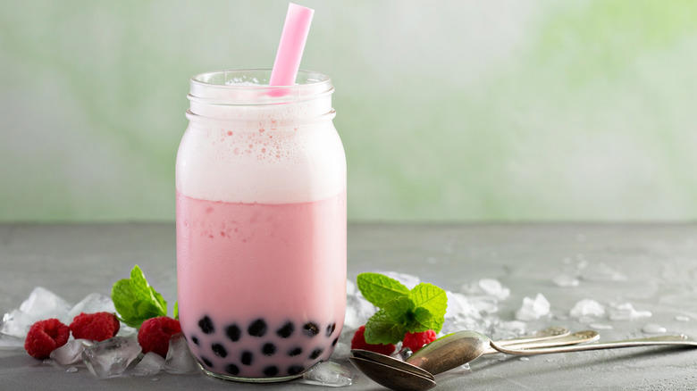18. Strawberry milk tea, 14. Lychee, 13. Black sesame, 11. Pineapple milk tea, 9. Mango, 7. Winter melon, 3. Avocado