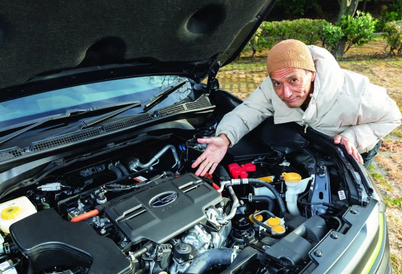 敢えて燃費を追いすぎない！個性と快楽の新ハイブリッドSUV, Point1 トヨタTHS Ⅱを応用した走りと快楽のスバル流ハイブリッド, Point2 スバルらしくないほど上質さを追求したインテリア, Point3 ラゲッジ容量は約500Lでアイサイトも着実に進化