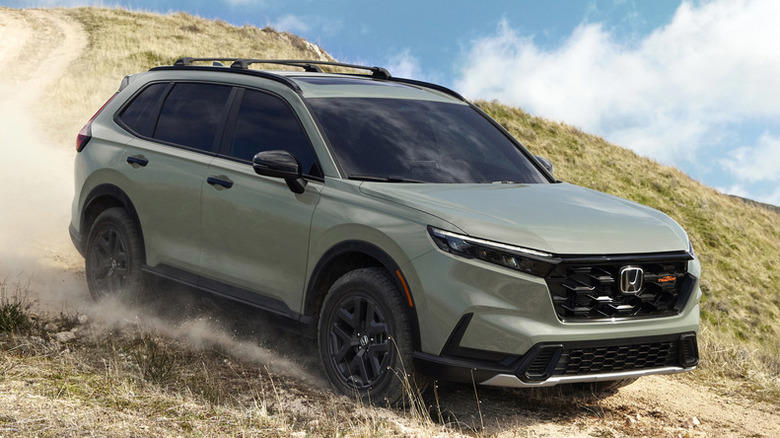 Fifth place — Mazda CX-5, Fourth place — Honda CR-V, Third place — Subaru Outback, Second place — Toyota 4Runner, First place — Toyota Land Cruiser