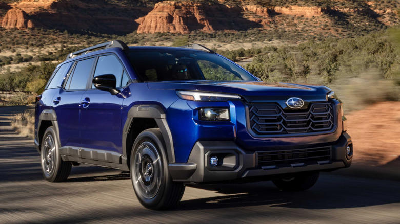 Fifth place — Mazda CX-5, Fourth place — Honda CR-V, Third place — Subaru Outback, Second place — Toyota 4Runner, First place — Toyota Land Cruiser